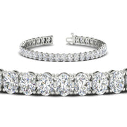16 Ct. Oval Diamond Basket Tennis Bracelet
